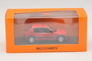 Peugeot 205 GTi Sarkans Maxichamps 1:43 940112300 Metāls — attēls 5 no 5