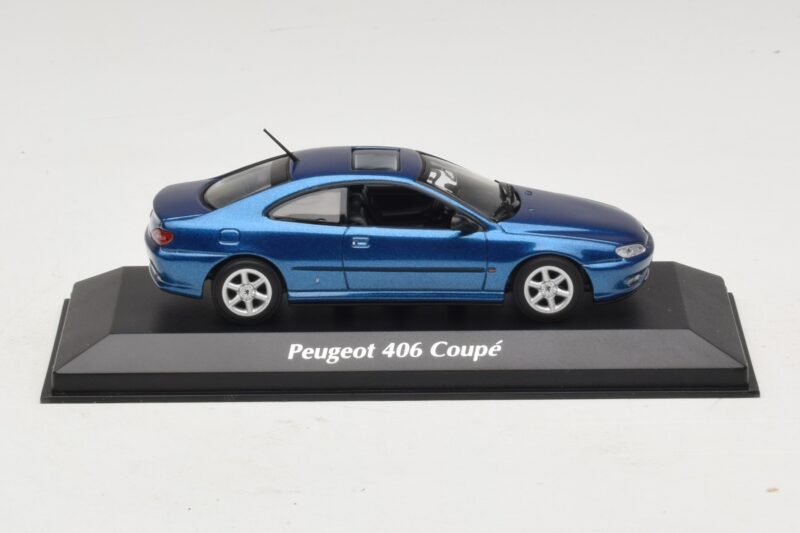 Peugeot 406 Kupeja Zils Metālisks Maxichamps 1:43 Peugeot 406 Kupeja Zils Metālisks Maxichamps 1:43 940112620 Metāls