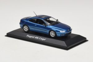 Peugeot 406 Kupeja Zils Metālisks Maxichamps 1:43 940112620 Metāls — attēls 3 no 5