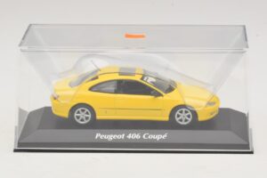 Peugeot 406 Kupeja Dzeltens Maxichamps 1:43 940112621 Metāls — attēls 4 no 5