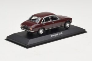 Peugeot 504 Tumši Sarkans Maxichamps 1:43 940112500 Metāls — attēls 2 no 5