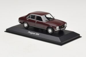 Peugeot 504 Tumši Sarkans Maxichamps 1:43 940112500 Metāls — attēls 3 no 5