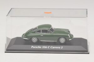 Porsche 356C Carrera 2 Tumši Zaļš Maxichamps 1:43 940062360 Metāls — attēls 4 no 5
