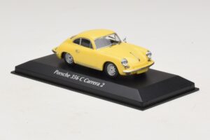 Porsche 356C Carrera 2 Dzeltens Maxichamps 1:43 940062361 Metāls — attēls 3 no 5
