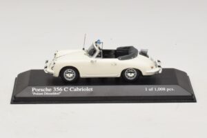 Porsche 356C Kabriolets Polizei Dusseldorf Minichamps 1:43 430062391 Metāls