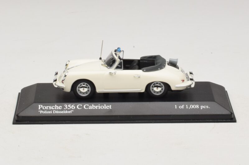 Porsche 356C Kabriolets Polizei Dusseldorf Minichamps 1:43 430062391 Metāls