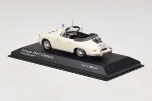 Porsche 356C Kabriolets Polizei Dusseldorf Minichamps 1:43 430062391 Metāls — attēls 3 no 5