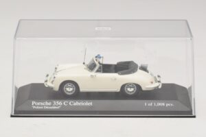 Porsche 356C Kabriolets Polizei Dusseldorf Minichamps 1:43 430062391 Metāls — attēls 4 no 5