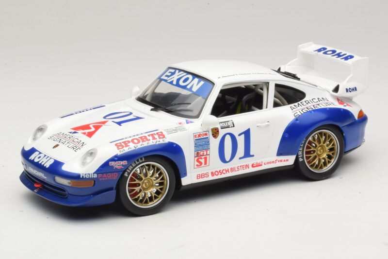 Porsche 911 993 GT2 #01 H. Haywood 24 Hours of Daytona 1993 Anson 1:18 AW050600 Metāls
