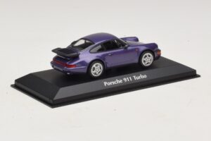 Porsche 911 964 Turbo Violets Metālisks Maxichamps 1:43 940069100 Metāls — attēls 2 no 5