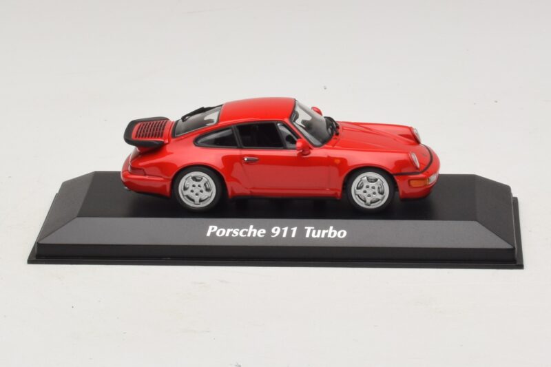Porsche 911 964 Turbo Sarkans Maxichamps 1:43 Porsche 911 964 Turbo Sarkans Maxichamps 1:43 940069102 Metāls