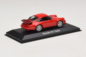 Porsche 911 964 Turbo Sarkans Maxichamps 1:43 940069102 Metāls — attēls 2 no 5