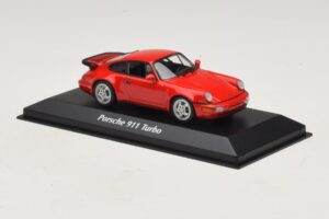 Porsche 911 964 Turbo Sarkans Maxichamps 1:43 940069102 Metāls — attēls 3 no 5