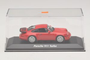 Porsche 911 964 Turbo Sarkans Maxichamps 1:43 940069102 Metāls — attēls 4 no 5
