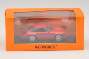 Porsche 911 964 Turbo Sarkans Maxichamps 1:43 940069102 Metāls — attēls 5 no 5