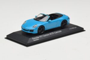 Porsche 911 991.1 Carrera 4 GTS Kabriolets Zils Minichamps 1:43 410067332 Metāls — attēls 2 no 5