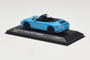 Porsche 911 991.1 Carrera 4 GTS Kabriolets Zils Minichamps 1:43 410067332 Metāls — attēls 3 no 5