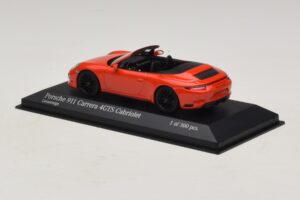 Porsche 911 991.1 Carrera 4 GTS Kabriolets Oranžs Minichamps 1:43 410067331 Metāls — attēls 3 no 5