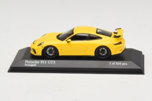 Porsche 911 991.1 GT3 Dzeltens Minichamps 1:43 410066020 Metāls