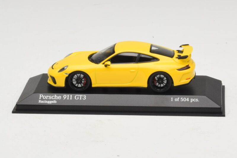 Porsche 911 991.1 GT3 Dzeltens Minichamps 1:43 410066020 Metāls