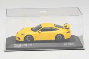 Porsche 911 991.1 GT3 Dzeltens Minichamps 1:43 410066020 Metāls — attēls 4 no 5