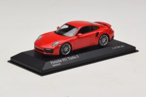 Porsche 911 991.1 Turbo S Sarkans Minichamps 1:43 410067170 Metāls — attēls 2 no 5