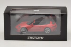 Porsche 911 991.2 Carrera 4 Kabriolets Sarkans Minichamps 1:43 410067230 Metāls — attēls 5 no 5