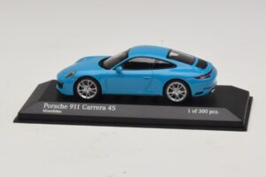 Porsche 911 991.2 Carrera 4S Zils Minichamps 1:43 410067242 Metāls