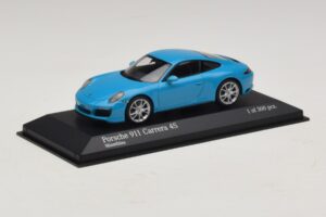 Porsche 911 991.2 Carrera 4S Zils Minichamps 1:43 410067242 Metāls — attēls 2 no 5