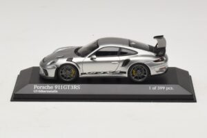 Porsche 911 991.2 GT3 RS Sudrabains Minichamps 1:43 410067020 Metāls