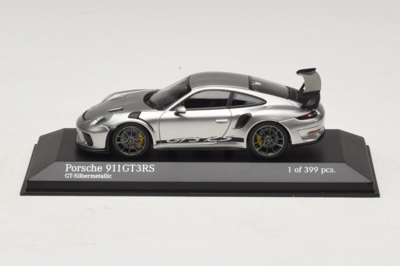 Porsche 911 991.2 GT3 RS Sudrabains Minichamps 1:43 410067020 Metāls