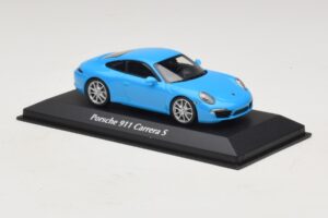 Porsche 911 991 Carrera S Zils Maxichamps 1:43 940060220 Metāls — attēls 3 no 5