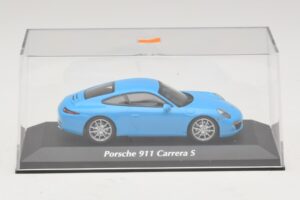 Porsche 911 991 Carrera S Zils Maxichamps 1:43 940060220 Metāls — attēls 4 no 5