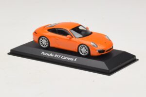 Porsche 911 991 Carrera S Oranžs Maxichamps 1:43 940060221 Metāls — attēls 3 no 5