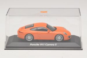 Porsche 911 991 Carrera S Oranžs Maxichamps 1:43 940060221 Metāls — attēls 4 no 5