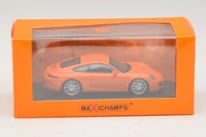 Porsche 911 991 Carrera S Oranžs Maxichamps 1:43 940060221 Metāls — attēls 5 no 5