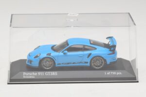 Porsche 911 991 GT3 RS Zils Minichamps 1:43 410063222 Metāls — attēls 4 no 5