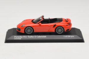 Porsche 911 991 Turbo S Kabriolets Oranžs Minichamps 1:43 410067181 Metāls