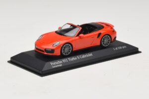 Porsche 911 991 Turbo S Kabriolets Oranžs Minichamps 1:43 410067181 Metāls — attēls 2 no 5