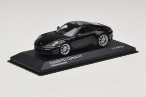 Porsche 911 992 Carrera 4S Melns Metālisks Minichamps 1:43 410069320 Metāls — attēls 2 no 5