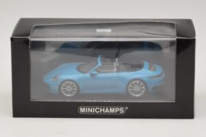 Porsche 911 992 Carrera 4S Kabriolets Zils Minichamps 1:43 410069332 Metāls — attēls 5 no 5