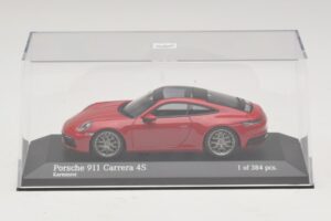 Porsche 911 992 Carrera 4S Sarkans Minichamps 1:43 410069321 Metāls — attēls 4 no 5