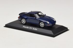 Porsche 911 993 Turbo Blue Metallic Maxichamps 1:43 940069201 Metāls — attēls 3 no 5