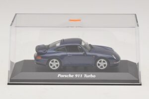 Porsche 911 993 Turbo Blue Metallic Maxichamps 1:43 940069201 Metāls — attēls 5 no 5