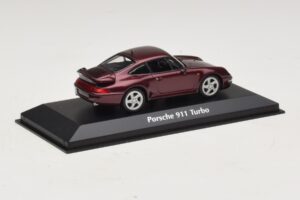 Porsche 911 993 Turbo Sarkans Metālisks Maxichamps 1:43 940069200 Metāls — attēls 2 no 5