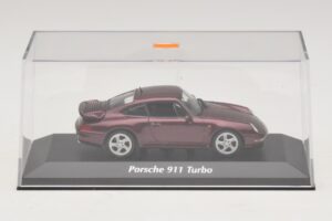 Porsche 911 993 Turbo Sarkans Metālisks Maxichamps 1:43 940069200 Metāls — attēls 4 no 5