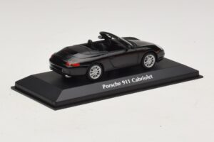Porsche 911 996 Kabriolets Melns Metālisks Maxichamps 1:43 940061030 Metāls — attēls 2 no 5