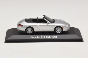 Porsche 911 996 Kabriolets Sudraba Maxichamps 1:43 940061031 Metāls
