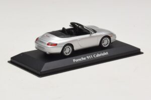 Porsche 911 996 Kabriolets Sudraba Maxichamps 1:43 940061031 Metāls — attēls 2 no 5