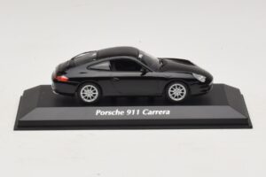 Porsche 911 996 Carrera Melns Maxichamps 1:43 Porsche 911 996 Carrera Melns Maxichamps 1:43 940061020 Metāls